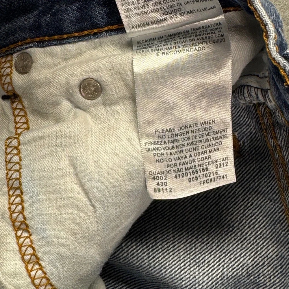Levis 517 Bootcut Jeans Mens 35x32 Dark Wash Blue Cotton Denim Pants